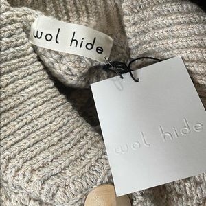 Wol hide | Sweaters | Nwt Wol Hide Box Bomber In Limestone Sm ...
